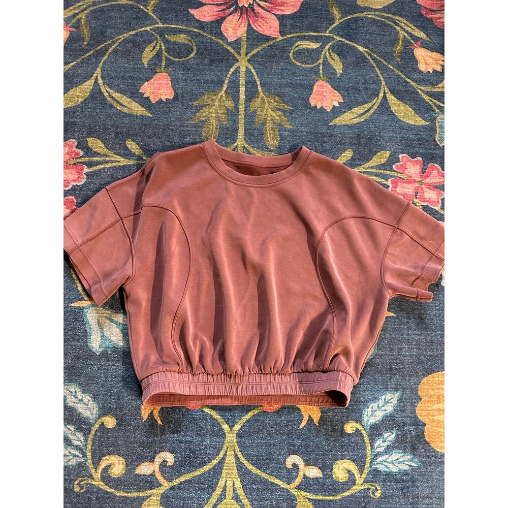 Lululemon Softstreme Gathered T-Shirt Size 10 - Picture 4 of 7